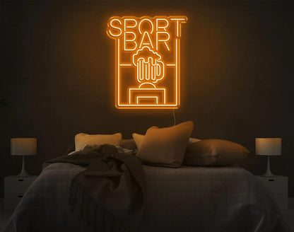 SPORT BAR LED NEON SIGN!-Neonsigns-45 x 90 cm-Orange-Neon Brothers