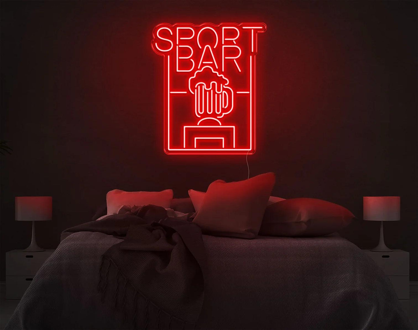 SPORT BAR LED NEON SIGN!-Neonsigns-45 x 90 cm-Red-Neon Brothers