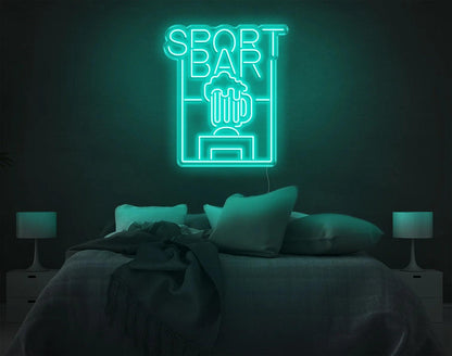 SPORT BAR LED NEON SIGN!-Neonsigns-45 x 90 cm-Teal-Neon Brothers