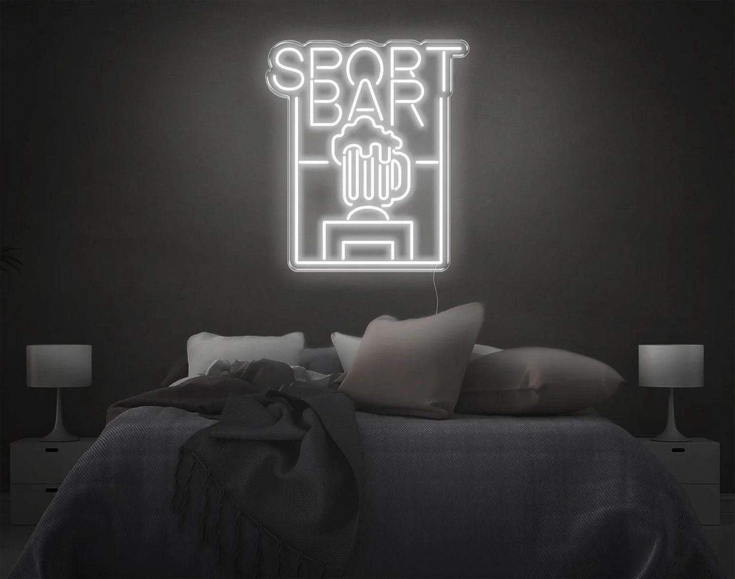 SPORT BAR LED NEON SIGN!-Neonsigns-45 x 90 cm-White-Neon Brothers