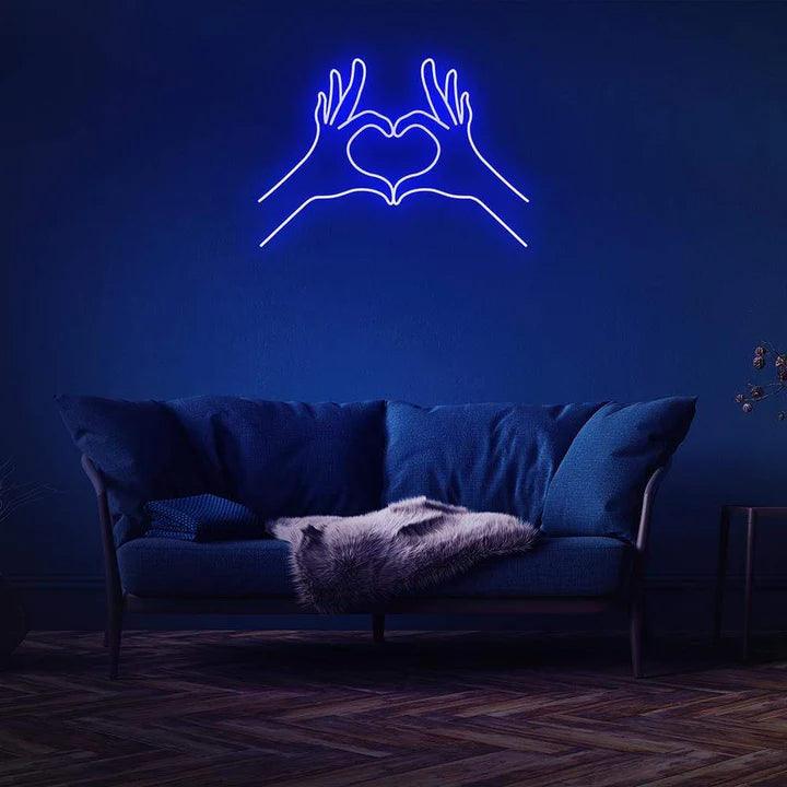 SPREAD LOVE NEON SIGN-Neonsigns-Blue-45 x 90 cm-No-Neon Brothers