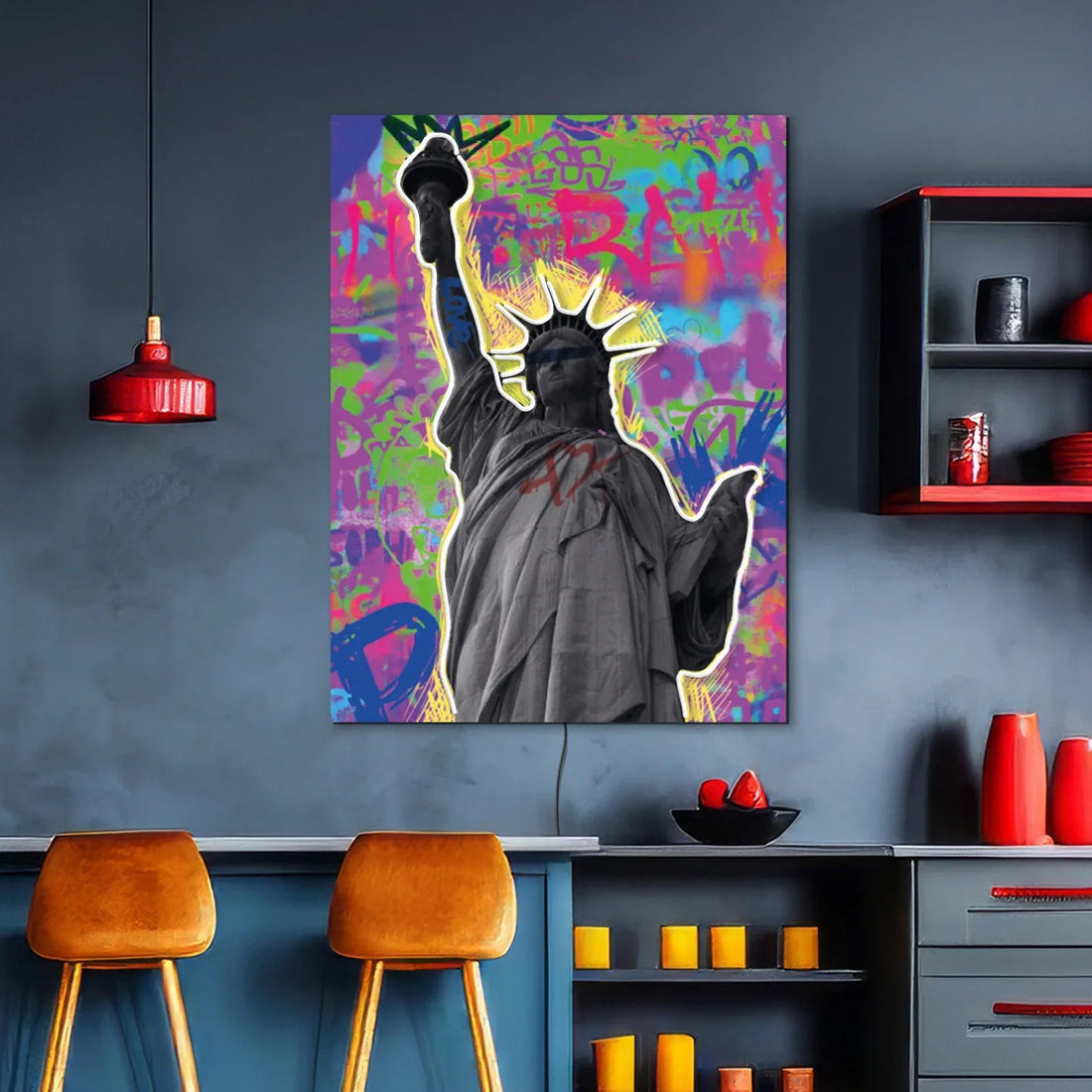 Statue of Liberty Neon Art – LED Freedom Sign for Modern & Pop Art Decor - Neon Brothers