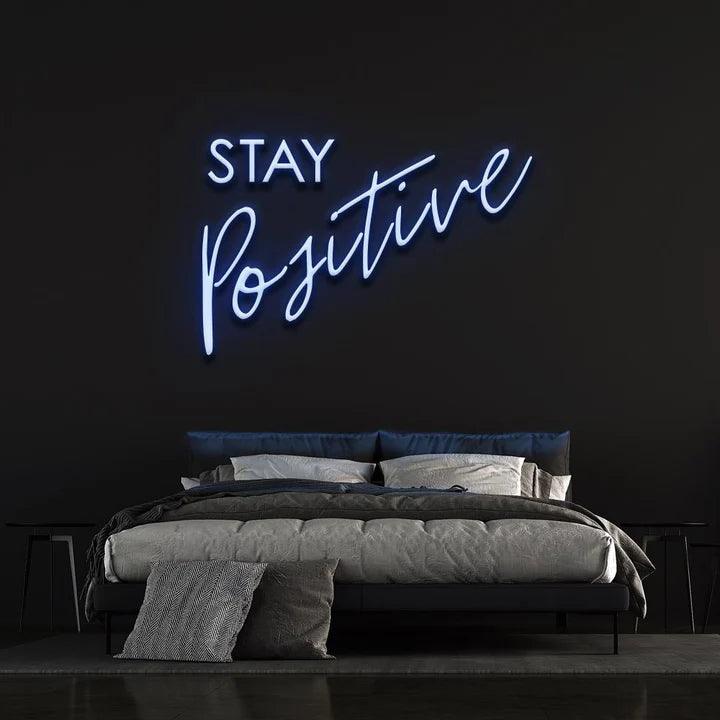 STAY POSITIVE NEON SIGN-Neonsigns-Blue-45 x 90 cm-No-Neon Brothers