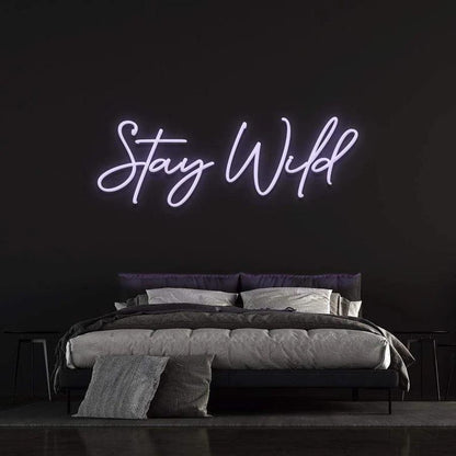 Stay Wild - LED Neon Sign-Neonsigns-45 x 90 cm-Purple-Neon Brothers