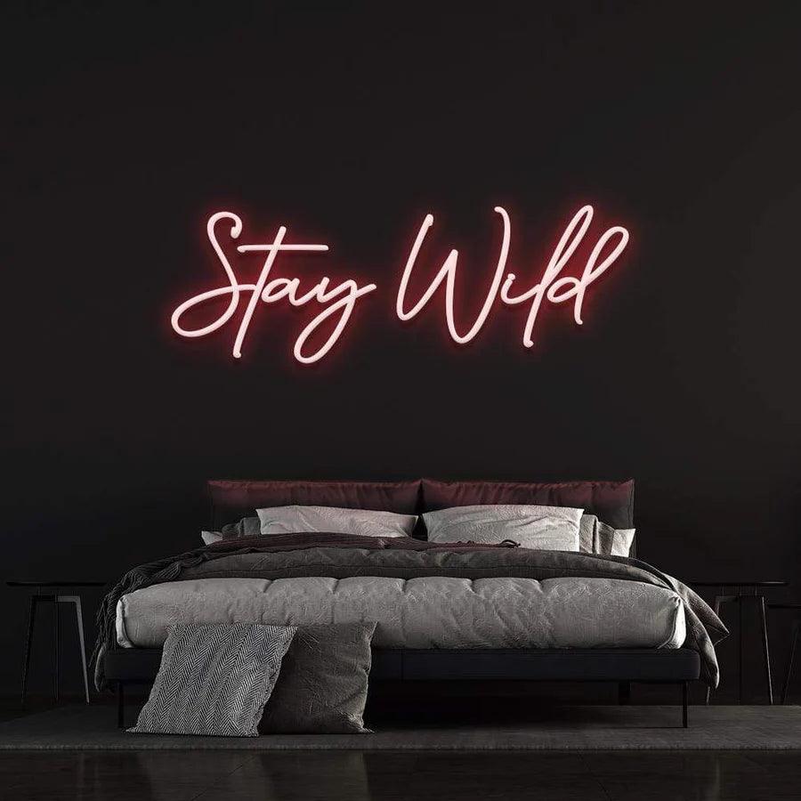 Stay Wild - LED Neon Sign-Neonsigns-45 x 90 cm-Red-Neon Brothers