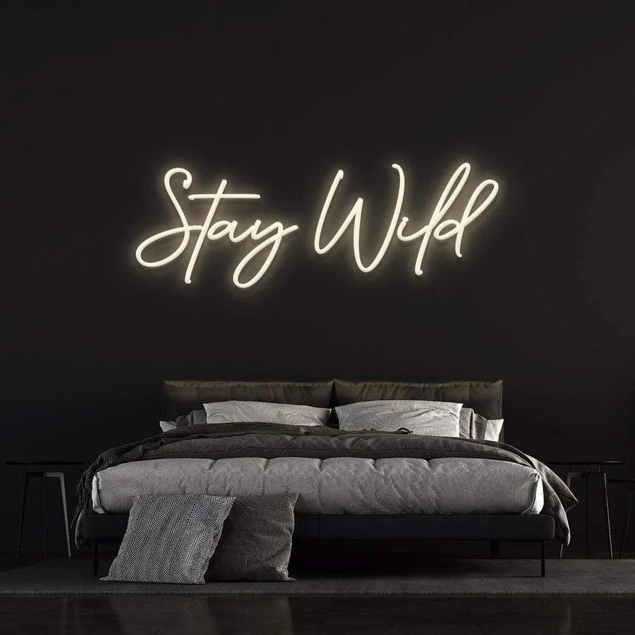 Stay Wild - LED Neon Sign-Neonsigns-45 x 90 cm-White-Neon Brothers