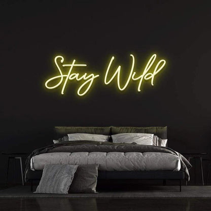 Stay Wild - LED Neon Sign-Neonsigns-45 x 90 cm-Yellow-Neon Brothers