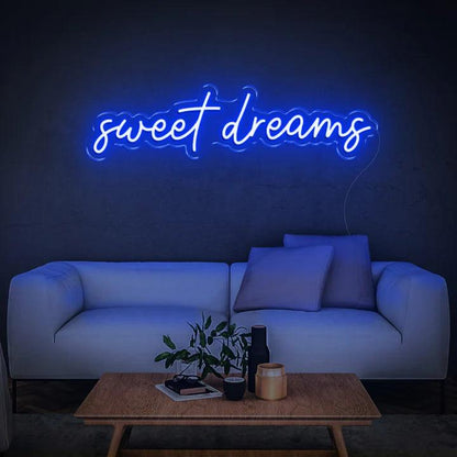 SWEET DREAMS - LED NEON SIGN-Neonsigns-45 x 90 cm-Blue-Neon Brothers