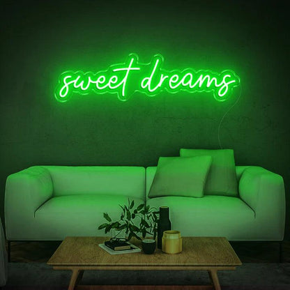 SWEET DREAMS - LED NEON SIGN-Neonsigns-45 x 90 cm-Green-Neon Brothers