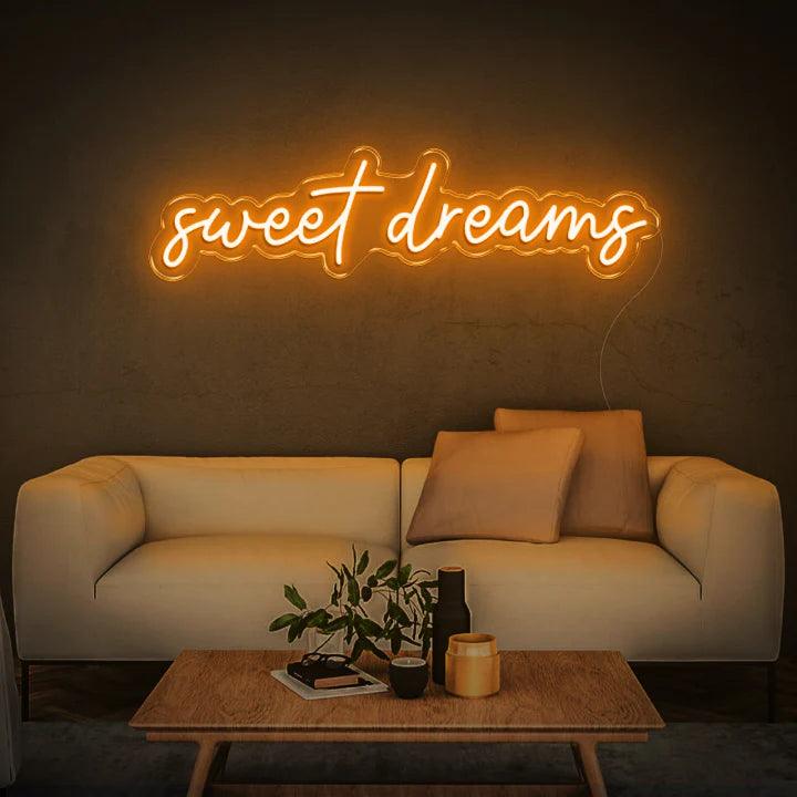 SWEET DREAMS - LED NEON SIGN-Neonsigns-45 x 90 cm-Orange-Neon Brothers