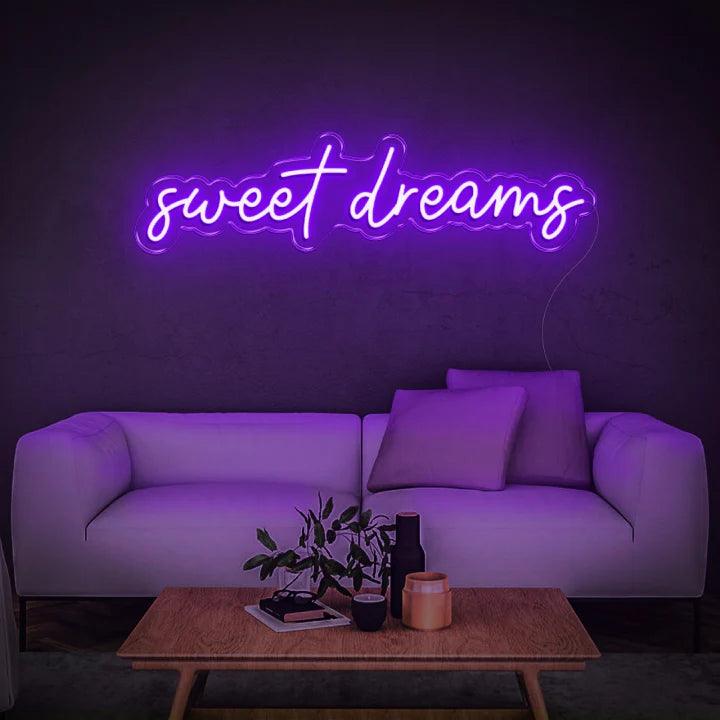 SWEET DREAMS - LED NEON SIGN-Neonsigns-45 x 90 cm-Purple-Neon Brothers