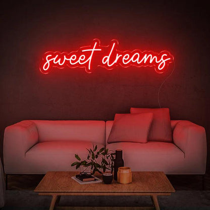 SWEET DREAMS - LED NEON SIGN-Neonsigns-45 x 90 cm-Red-Neon Brothers