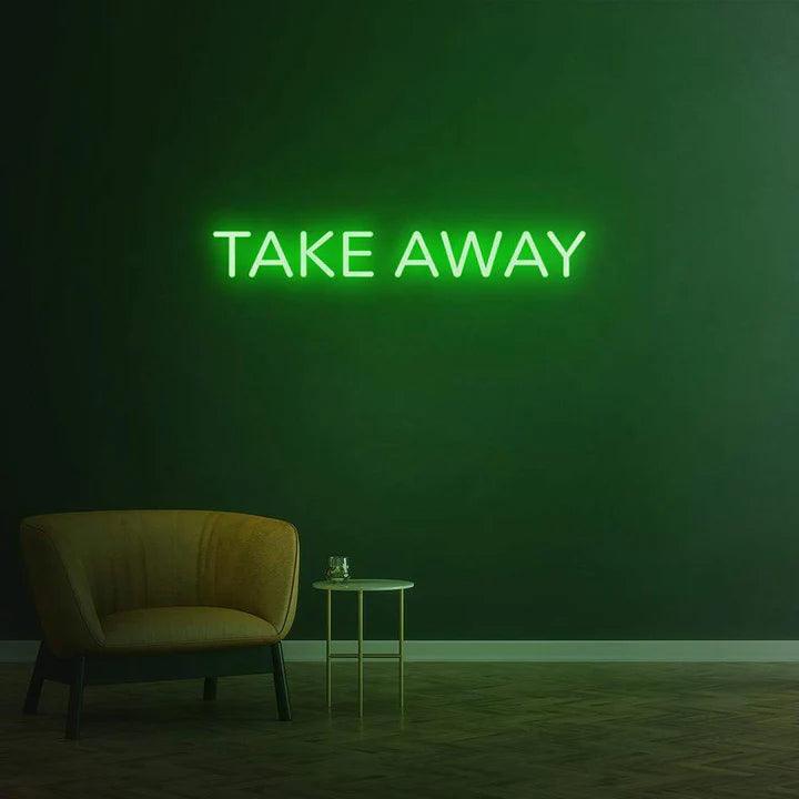 TAKE AWAY - LED NEON SIGN-Neonsigns-Green-45 x 90 cm-Neon Brothers