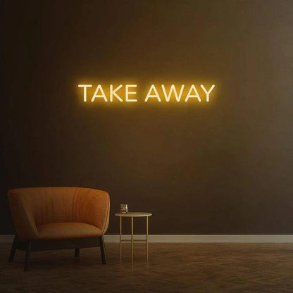 TAKE AWAY - LED NEON SIGN-Neonsigns-Orange-45 x 90 cm-Neon Brothers