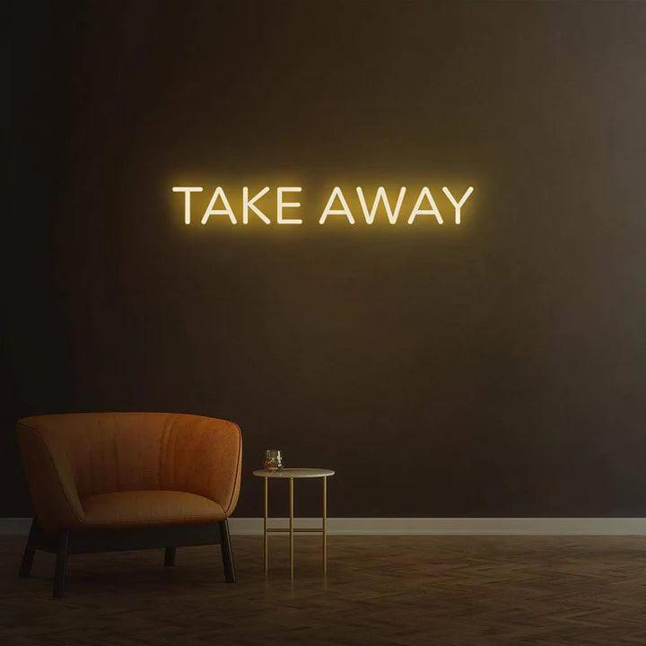 TAKE AWAY - LED NEON SIGN-Neonsigns-Warm White-45 x 90 cm-Neon Brothers