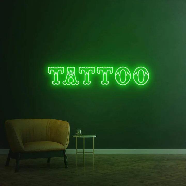 Tattoo - LED Neon Sign-Neonsigns-45 x 90 cm-Green-Neon Brothers