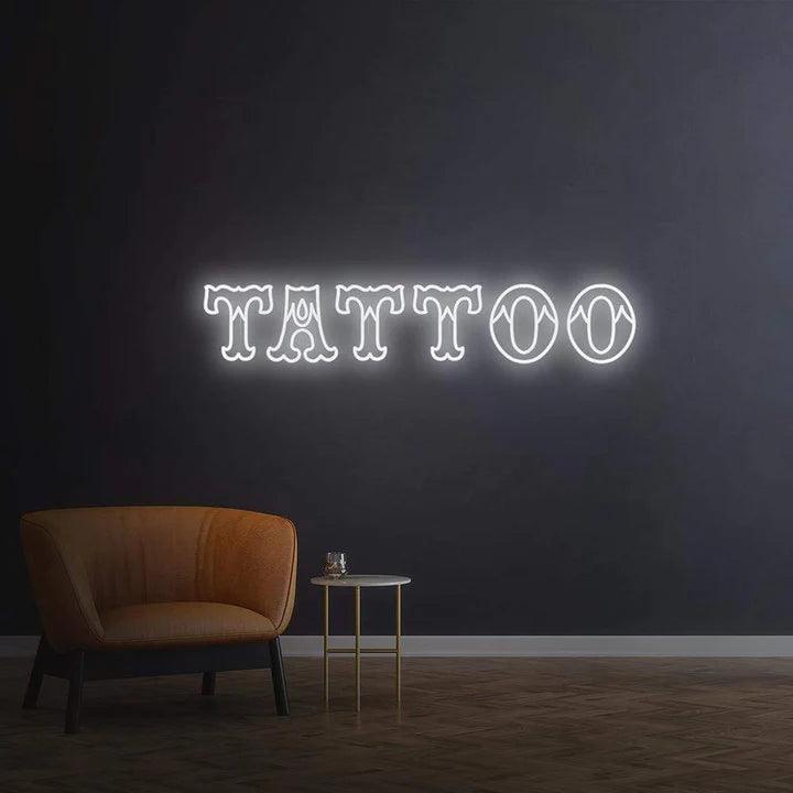 Tattoo - LED Neon Sign-Neonsigns-45 x 90 cm-White-Neon Brothers