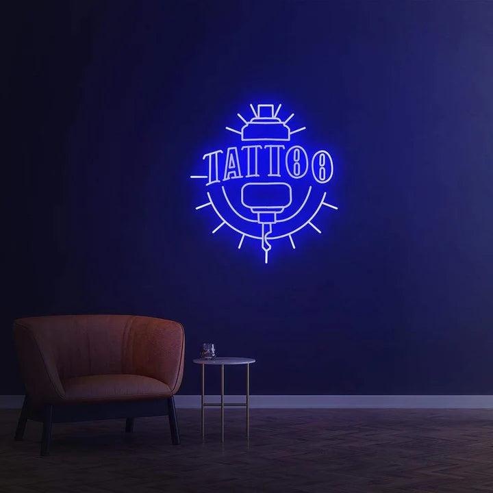 TATTOO SIGNAGE -AV LED NEON SIGN-Neonsigns-45 x 90 cm-Blue-Neon Brothers