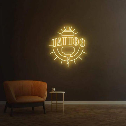 TATTOO SIGNAGE -AV LED NEON SIGN-Neonsigns-45 x 90 cm-Warm White-Neon Brothers