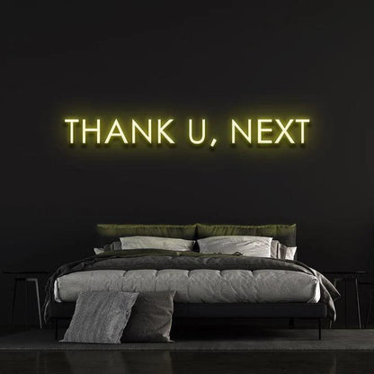 THANK U, NEXT - LED NEON SIGN-Neonsigns-45 x 90 cm-Yellow-Neon Brothers