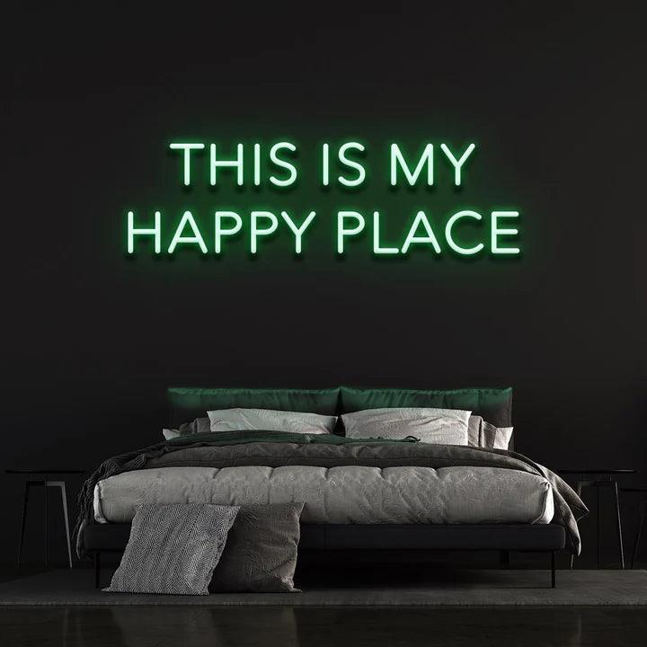 THIS IS OUR HAPPY PLACE - LED NEON SIGN-Neonsigns-45 x 90 cm-Green-Neon Brothers