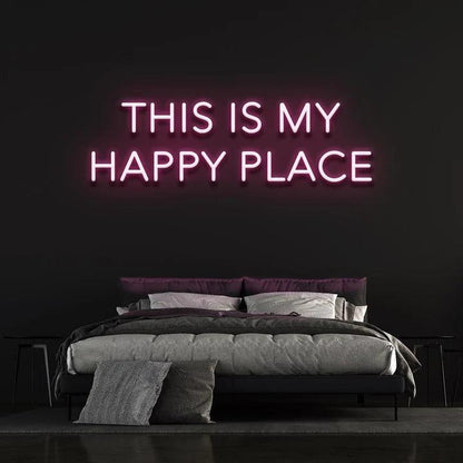 THIS IS OUR HAPPY PLACE - LED NEON SIGN-Neonsigns-45 x 90 cm-Pink-Neon Brothers