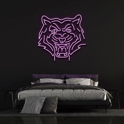 TIGER - LED NEON SIGN-Neonsigns-45 x 90 cm-Purple-Neon Brothers