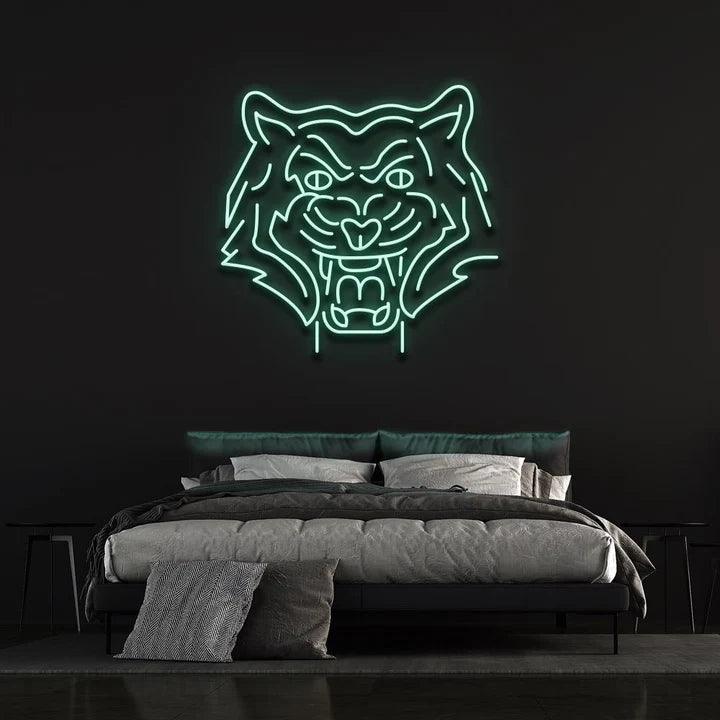 TIGER - LED NEON SIGN-Neonsigns-45 x 90 cm-Teal-Neon Brothers