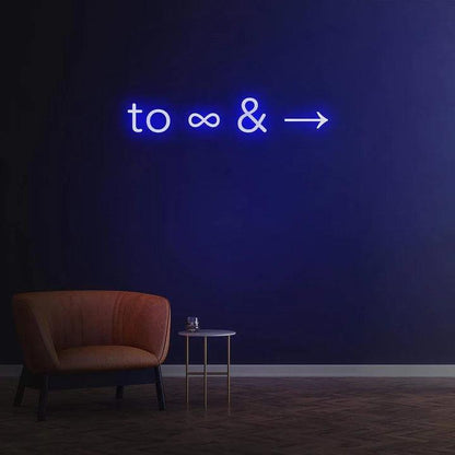 'TO INFINITY AND BEYOND' NEON SIGN-Neonsigns-Neon Brothers