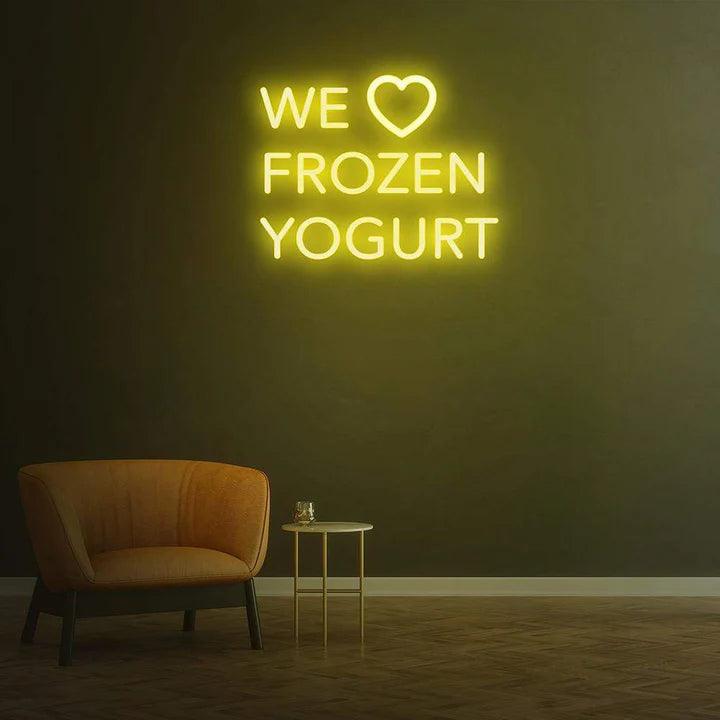 WE LOVE FROZEN YOGURT - LED NEON SIGN-Neonsigns-Neon Brothers