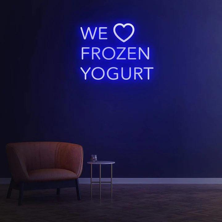 WE LOVE FROZEN YOGURT - LED NEON SIGN-Neonsigns-Neon Brothers