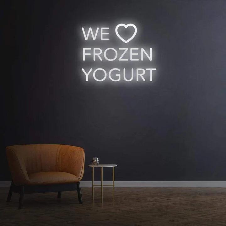 WE LOVE FROZEN YOGURT - LED NEON SIGN-Neonsigns-Neon Brothers