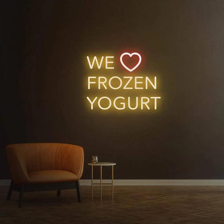 WE LOVE FROZEN YOGURT - LED NEON SIGN-Neonsigns-Neon Brothers