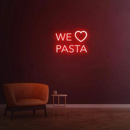 We Love Pasta - LED Neon Sign-Neonsigns-Neon Brothers