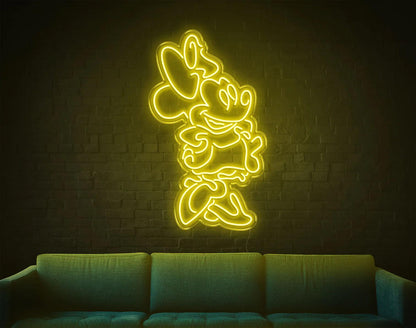 Mini Mouse LED Neon Sign!-Neonsigns-45 x 105 cm-Yellow-Indoor-Neon Brothers