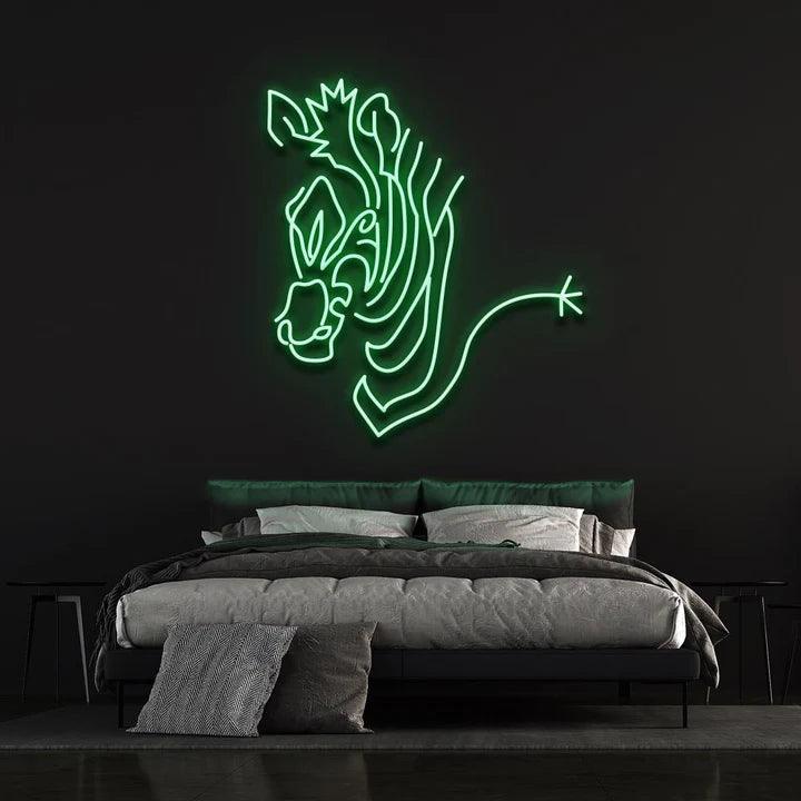 ZEBRA - LED NEON SIGN-Neonsigns-45 x 90 cm-Green-Neon Brothers