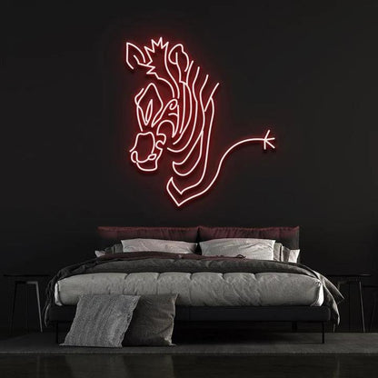 ZEBRA - LED NEON SIGN-Neonsigns-45 x 90 cm-Red-Neon Brothers