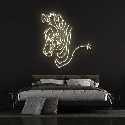 ZEBRA - LED NEON SIGN-Neonsigns-45 x 90 cm-Warm White-Neon Brothers